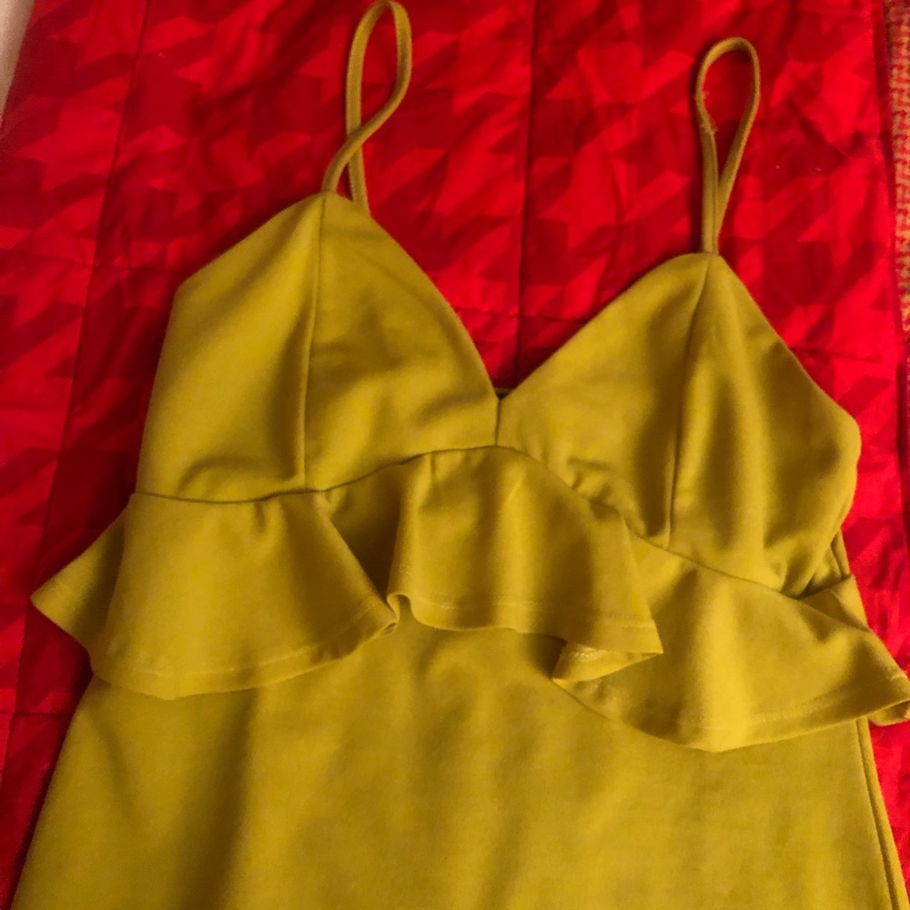 Neon green dress